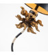 Dominique 1 Light Table Lamp Gold Leaf E27-4