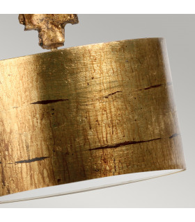 Fragment 1 Light Round Large Ceiling Pendant Aged Gold E27-2