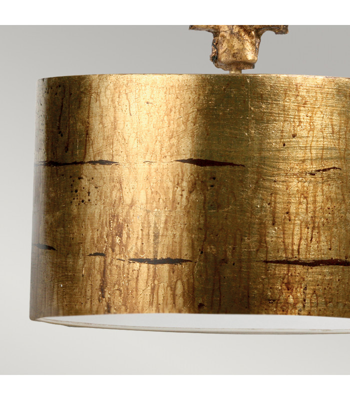 Fragment 1 Light Round Large Ceiling Pendant Aged Gold E27-4
