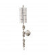 Fragment 1 Light Indoor Wall Light Silver Leaf E27