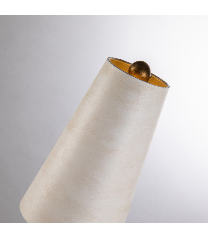 Leda 1 Light Table Lamp Cream E27-4