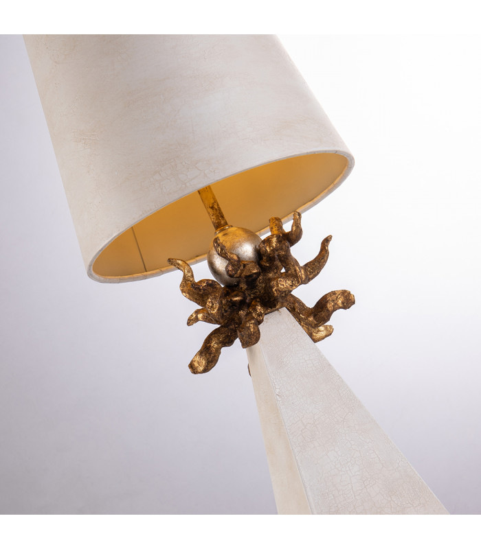 Leda 1 Light Table Lamp Cream E27-5