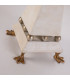 Leda 1 Light Table Lamp Cream E27-6