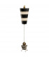 Peony 1 Light Table Lamp Black Taupe E27-1