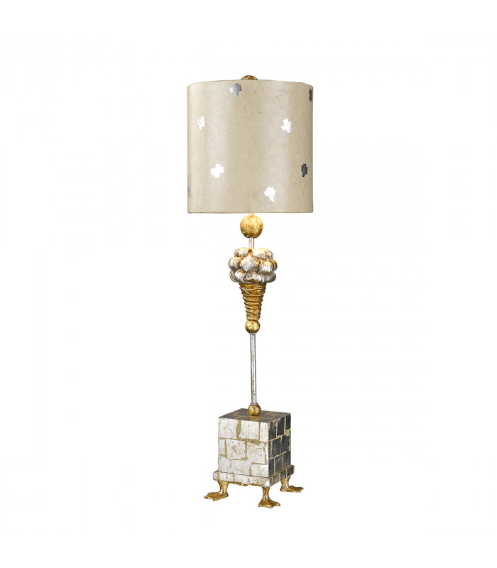 Pompadour X 1 Light Table Lamp Steel E27-1