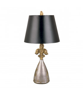 Rodrigue 1 Light Table Lamp Silver E27