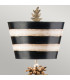 South Beach 1 Light Floor Lamp Black Gold E27-2