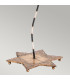 South Beach 1 Light Floor Lamp Black Gold E27-4