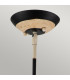 South Beach 1 Light Ceiling Pendant Black Cream E27-3