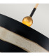 South Beach 1 Light Ceiling Pendant Black Cream E27-4