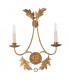 Sweet Olive 2 Light Indoor Candle Wall Light Gold E14-1
