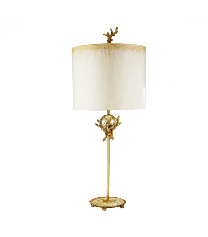 Trellis 1 Light Table Lamp Silver Putty E27-1
