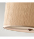 Abbey 3 Light Cylindrical Ceiling Pendant Silver Sand with Shade E27-5