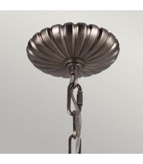Adams 4 Light Ceiling Chandelier Pendant Light Antique Nickel E14-2