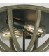 Allier 2 Light Ceiling Flush Light Dark Wood Antique Iron E27-3