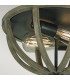 Allier 2 Light Ceiling Flush Light Dark Wood Antique Iron E27-4