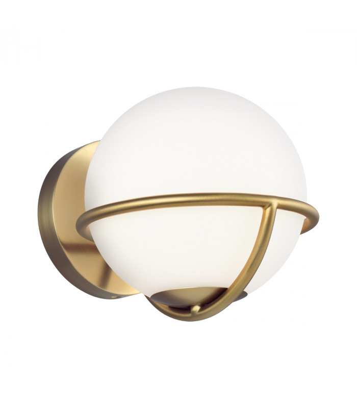 Apollo 1 Light Wall Light Burnished Brass G9-1