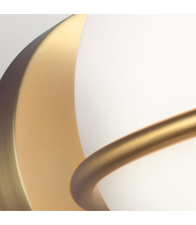 Apollo 1 Light Wall Light Burnished Brass G9-3