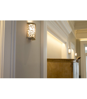 Arabesque 1 Light Indoor Wall Light Silver Leaf E14-2