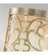 Arabesque 1 Light Indoor Wall Light Silver Leaf E14-4