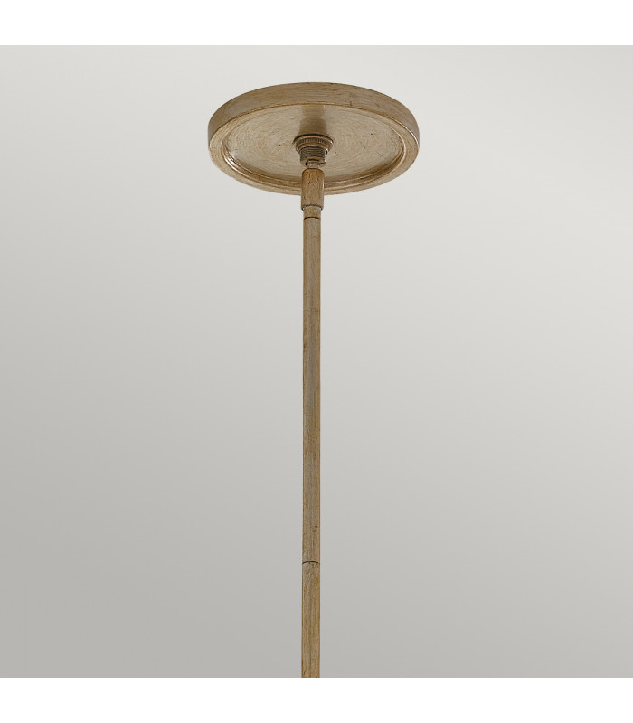 Arabesque 4 Light Cylindrical Ceiling Pendant Light Silver Leaf E27-4