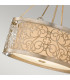 Arabesque 4 Light Cylindrical Ceiling Pendant Light Silver Leaf E27-6