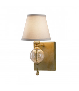Argento 1 Light Indoor Candle Wall Light Oxidized Silver Leaf E14-1