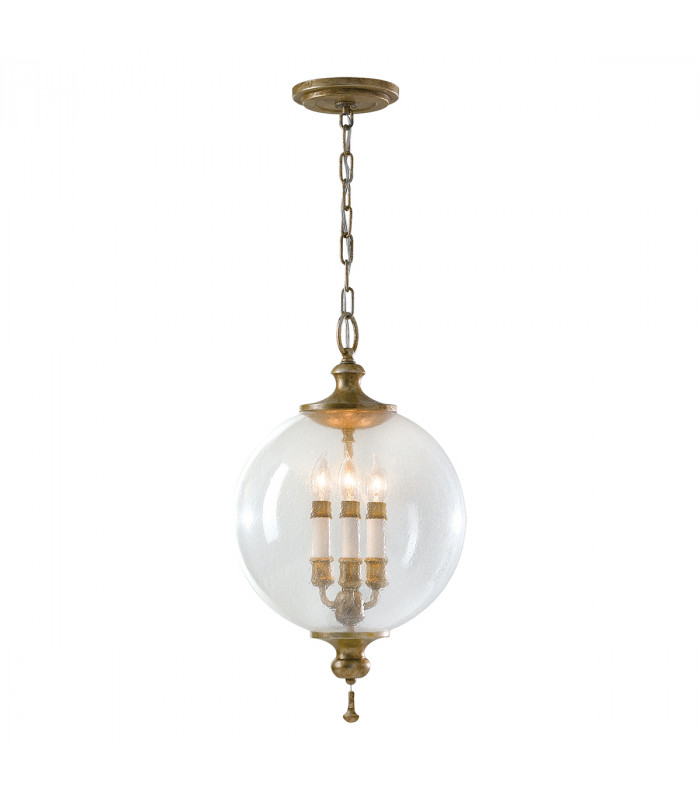 Argento 3 Light Ceiling Pendant Oxidized Silver Leaf E14-1
