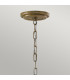 Argento 3 Light Ceiling Pendant Oxidized Silver Leaf E14-2