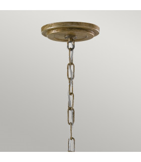 Argento 3 Light Ceiling Pendant Oxidized Silver Leaf E14-2