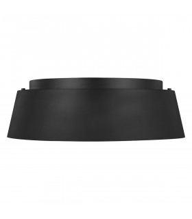 Asher 3 Light Flush Ceiling Light Midnight Black E14-1