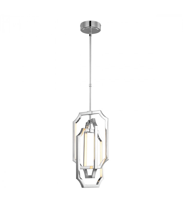 Audrie LED Medium Ceiling Pendant Light Polished Nickel