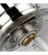 Baskin 1 Light Dome Ceiling Pendant Polished Nickel E27-5