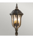 Baton Rouge 4 Light Outdoor Lamp Post Walnut IP44 E14-2