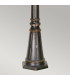 Baton Rouge 4 Light Outdoor Lamp Post Walnut IP44 E14-4