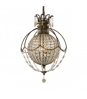Bellini 3 Light Ceiling Chandelier Pendant Light British Bronze Oxidized Bronze E14-1