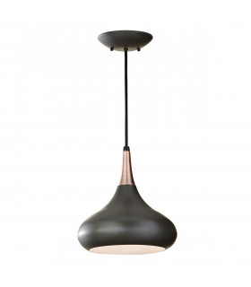 Beso 1 Light Dome Ceiling Pendant Dark Bronze E27-1