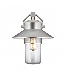 Boynton 1 Light Outdoor Medium Wall Lantern Painted Brushed Steel IP44-2