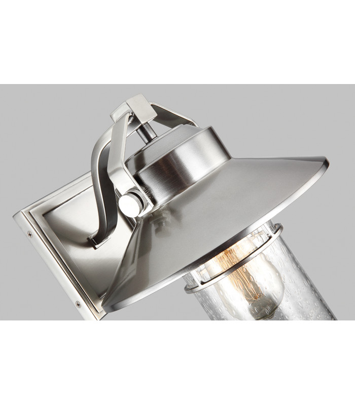 Boynton 1 Ligth Small Outdoor Wall Lantern Painted Brushed Steel IP44-3