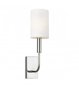 Brianna 1 Light Wall Light Polished Nickel E14-1