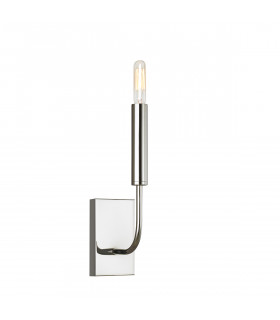 Brianna 1 Light Wall Light Polished Nickel E14-2
