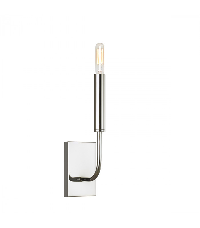 Brianna 1 Light Wall Light Polished Nickel E14-2