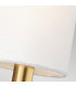 Brianna 2 Light Wall Light Burnished Brass E14-4