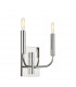 Brianna 2 Light Wall Light Polished Nickel E14-2