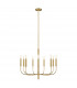 Brianna 9 Light Chandelier Burnished Brass E14-1