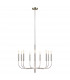 Brianna 9 Light Chandelier Polished Nickel E14-1