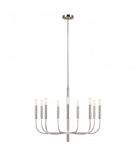 Brianna 9 Light Chandelier Polished Nickel E14-1
