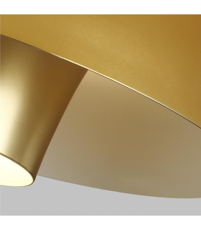 Brisbin 1 Light Pendant Burnished Brass E27-3