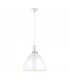 Brynne LED 1 Light Medium Dome Ceiling Pendant Chrome Brushed Steel-1