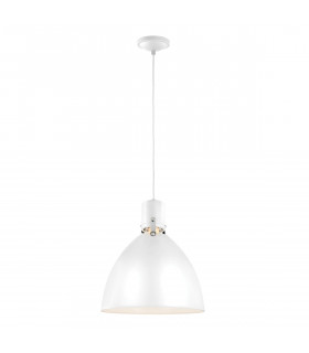 Brynne LED 1 Light Medium Dome Ceiling Pendant Chrome Brushed Steel-1